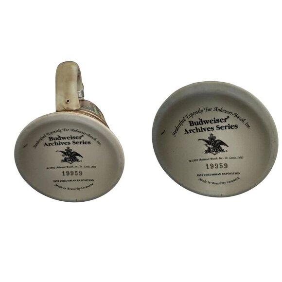 Budweiser Archive Series Beer Stein 1983 Colombian Exposition Ceramic New Box - Picture 11 of 12